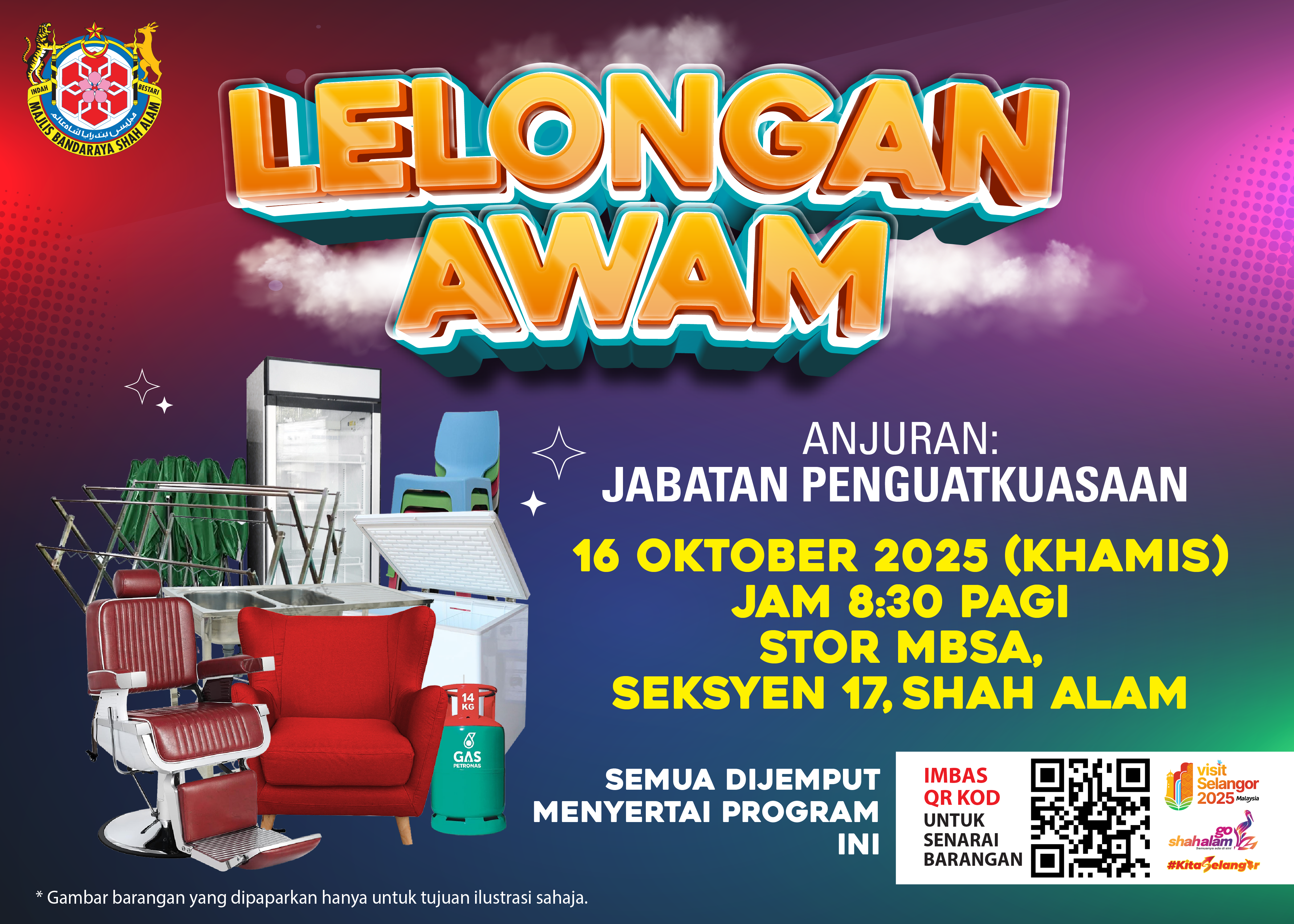 LELONGAN AWAM OKTOBER 2025